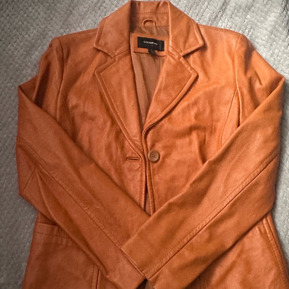 NWOT Colebrook Cognac Leather Jacket